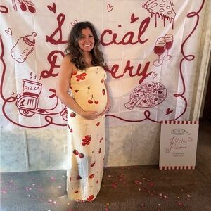 Petal & Pup Tomato Print Maxi Dress